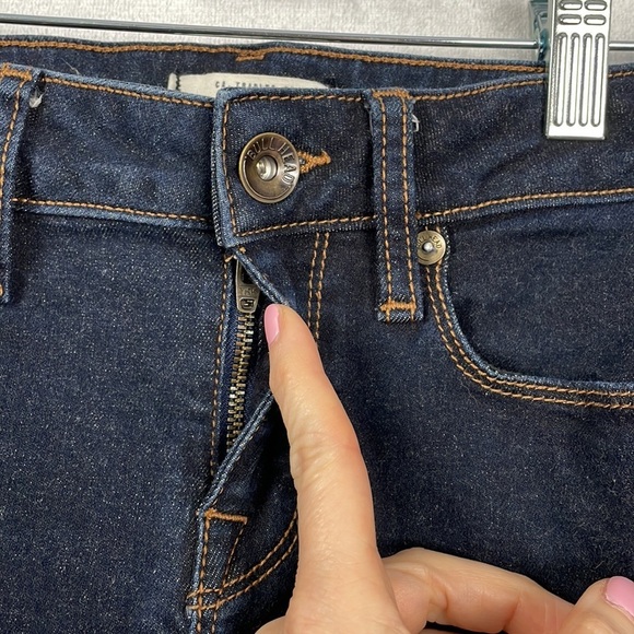 Bullhead Women's Jeans 7 Long Slim Boot Dark Wash Stretch Denim Low Rise Y2K - Picture 9 of 15